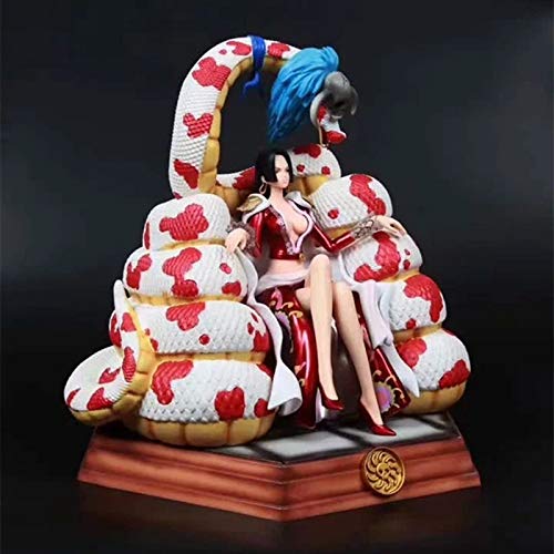 AMrjzr GK Boya Hancock Serpiente Princesa Postura sentada Figura decoración-31CM-estatua de PVC