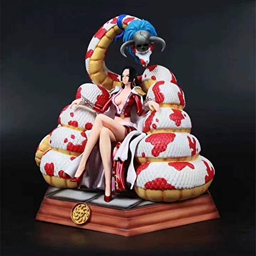 AMrjzr GK Boya Hancock Serpiente Princesa Postura sentada Figura decoración-31CM-estatua de PVC