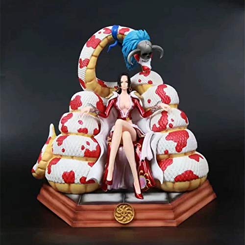 AMrjzr GK Boya Hancock Serpiente Princesa Postura sentada Figura decoración-31CM-estatua de PVC