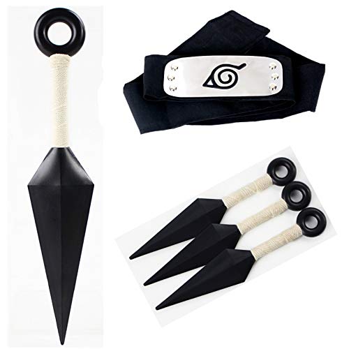 AOGD Anime Naruto/Uzumaki Naruto Cosplay Halloween Navidad Cumpleaños Carnaval Fiesta Mascarada Disfraz Naruto Capa/Tops/Pantalones Headband Kunai Adulto Unisexo Hokage Ninja Accesorios Kits