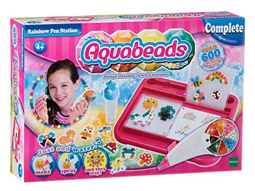 Aquabeads-79118 Rainbow Pen Station, Multicolor (Epoch 79118) , Modelos/colores Surtidos, 1 Unidad