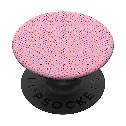 Arco Iris Rocía Confeti Colores Celebración Rosa Claro PopSockets PopGrip: Agarre intercambiable para Teléfonos y Tabletas