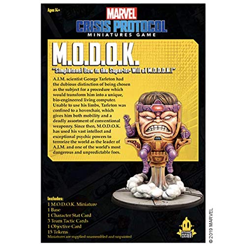 Atomic Mass- Marvel Crisis Protocol MODOK Character Inglés, Color (Fantasy Flight Games CP05EN) , color/modelo surtido