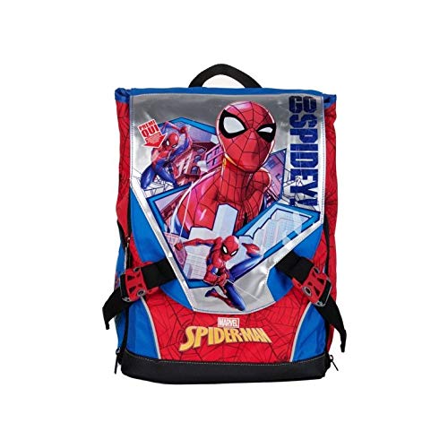 Auguri Preziosi Marvel Spiderman - Mochila escolar escolar para niño, extensible con efectos luminosos, correas acolchadas y respaldo Comfort Back