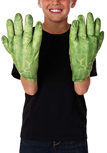 Avengers - Guantes para disfraz de Hulk para niño, talla única infantil (Rubie's 36348)