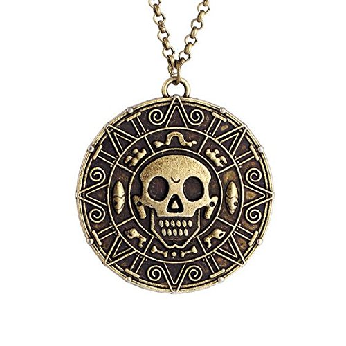 Azteca Cortez-Aro de Piratas del Caribe Disney-Jack Sparrow bronce