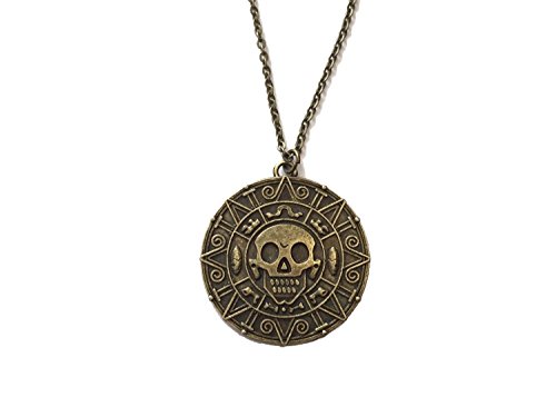 Azteca Cortez-Aro de Piratas del Caribe Disney-Jack Sparrow bronce