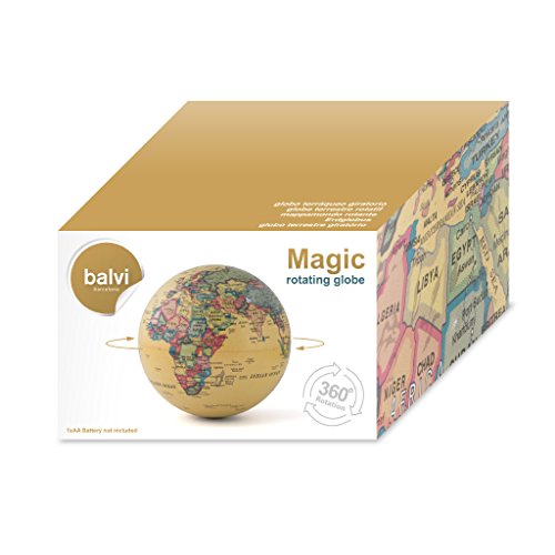 Balvi Globo terráqueo Magic Gira 360º Plástico PS 14cm