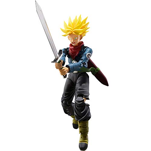 BANDAI- Trunks Future Figura 14 Cm Dragon Ball Super SH Figuarts, Multicolor (BDIDB551313)