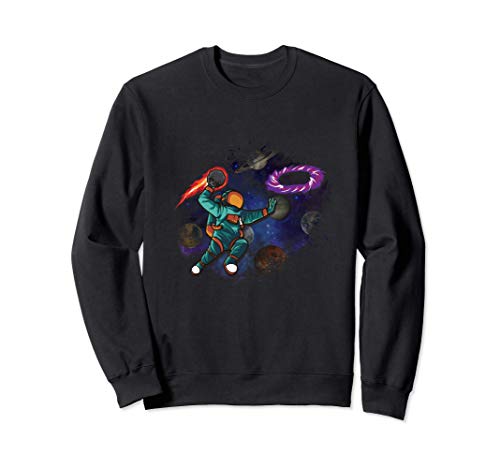 Basketball Astronaut Slam Dunk Black Hole Science Sport Gift Sudadera