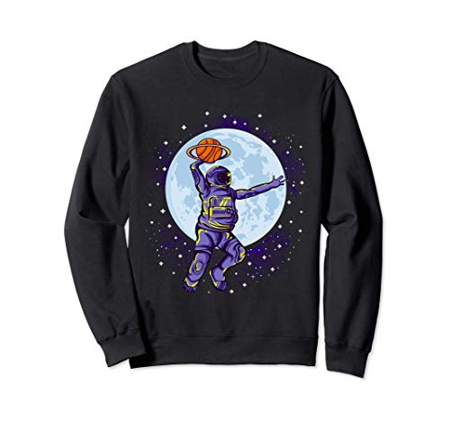 Basketball Astronaut Slam Dunk Space Moon Science Sport Gift Sudadera