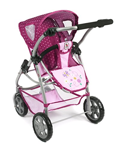 Bayer Chic 2000 637 29 Carrito para muñecas, 3 en 1, Color Morado, Lila/Rosa