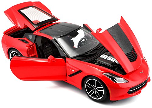 BBURAGO MAISTO France Chevrolet Corbeta Stingray Z51 Rojo 1/18 M38132R