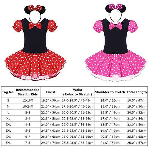 Bebé Niña Vestido de Fiesta Princesa Disfraces Tutú Ballet Lunares Fantasía Vestid Carnaval Bautizo Cumpleaños Baile para Infantiles Recién Nacido Disfraces de Princesa con Diadema 5-6 Años