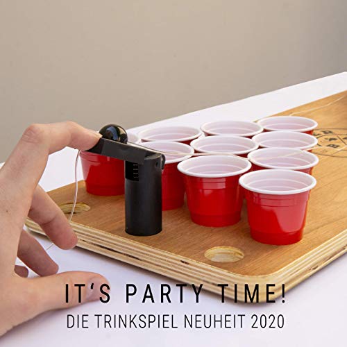 BeerBaller® SHOT PONG Cherry - Beer-Pong como versión de tiro! | EL NUEVO JUEGO DE BEBER DEL 2020!  | Ideal para fiestas, pre-juegos, festivales o como una idea de regalo