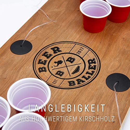 BeerBaller® SHOT PONG Cherry - Beer-Pong como versión de tiro! | EL NUEVO JUEGO DE BEBER DEL 2020!  | Ideal para fiestas, pre-juegos, festivales o como una idea de regalo