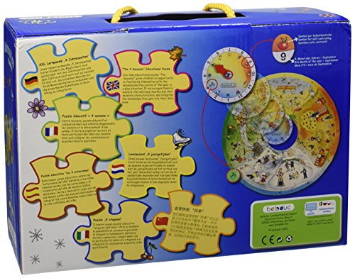 Beleduc - 11011 - Puzzle de Madera Educativo - 4 Seasons - XXL - 49 Piezas