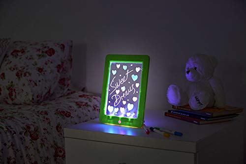 BEST DIRECT Fantastic Rotuladores, Accesorio para Pizarra Mágica con Luces Led y Cartones de Dibujo para Dibujar y Pintar Regalo para Niños No Ensucia Estimula la Creatividad