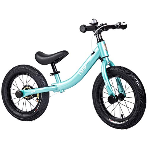 Bicicleta sin pedales bici Bicicleta de equilibrio de 36 cm (14 pulgadas) - Bicicleta de entrenamiento para niños grandes sin pedales con freno de mano ， 4 5 6 7 8 años de edad, niña niño Regalo de cu