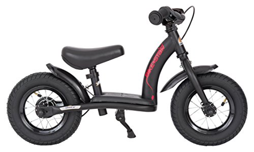 BIKESTAR Bicicleta sin Pedales para niños y niñas | Bici 10 Pulgadas a Partir de 2-3 años con Freno | 10" Edición Clásica Negro