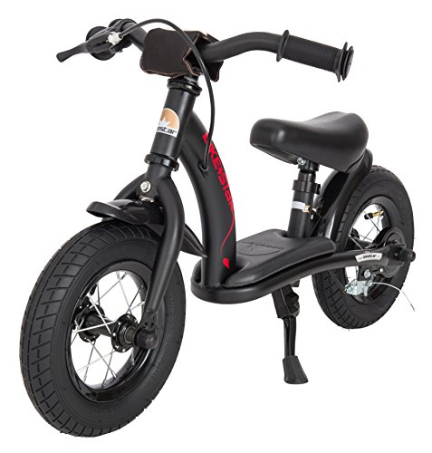 BIKESTAR Bicicleta sin Pedales para niños y niñas | Bici 10 Pulgadas a Partir de 2-3 años con Freno | 10" Edición Clásica Negro