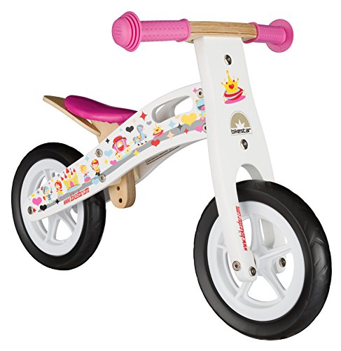 BIKESTAR Bicicleta sin Pedales para niños y niñas | Bici Madera Pulgadas a Partir de 2-3 años | 10" Edición Sport Blanco