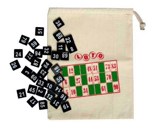 Bingo House Sachet avec nombre de 1 à 100 pour tirage au sort