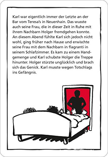 Black Stories Nele Neuhaus Edition - Juego de Cartas (50 acertijos del Imperio de la Crimiautorina, el Juego de Cartas Krimi)