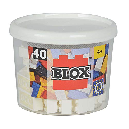 Blox - Bote de 40 Bloques, Color Blanco (Simba 4118890)