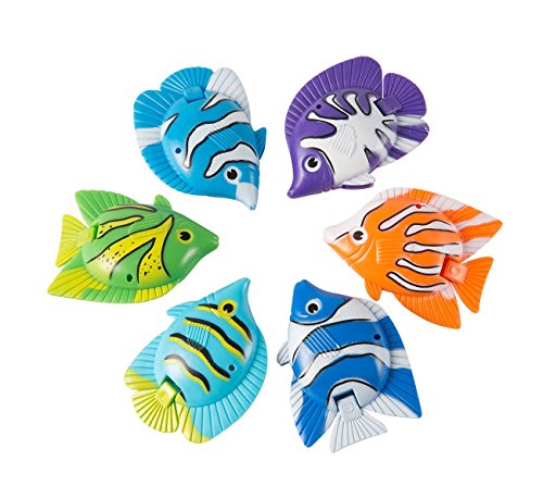 Blue Panda Piscina de Saltos Juguetes Â € “13 Paquete subacuáticas Juguetes para niños, Buceo de Captura de línea, Incluye 1 La Captura de 13 Red de Pesca, Multicolor