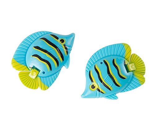 Blue Panda Piscina de Saltos Juguetes Â € “13 Paquete subacuáticas Juguetes para niños, Buceo de Captura de línea, Incluye 1 La Captura de 13 Red de Pesca, Multicolor