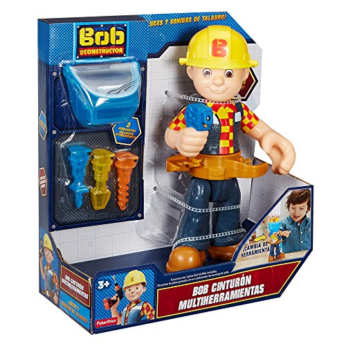 Bob the bulider The Builder Bob cinturón multiherramientas, 28 x 25 x 11 cm (Simba Toys FHF84)