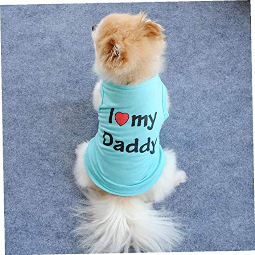 Bongles Preciosa Para Mascotas Ropa Para Perros De Verano Camiseta De Perro De Sección Ligera De Algodón Para Perros Chaleco Camisetas Letters Ropa Del Patrón