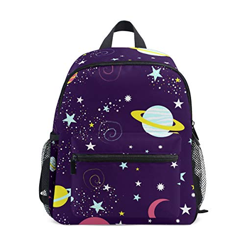 Bonita mochila dibujada a mano con diseño de galaxia espacial cósmica Universe para niños preescolares, Bonito universo cósmico 3 dibujado a mano (Multicolor) - A01E18011-A