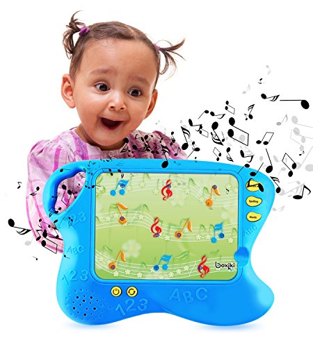 Boxiki kids Pad de Aprendizaje en Inglés con 10 Cartas educativas Tablero Infantil con Funciones Toca y aprende | Set de Aprendizaje Electrónico Educativo