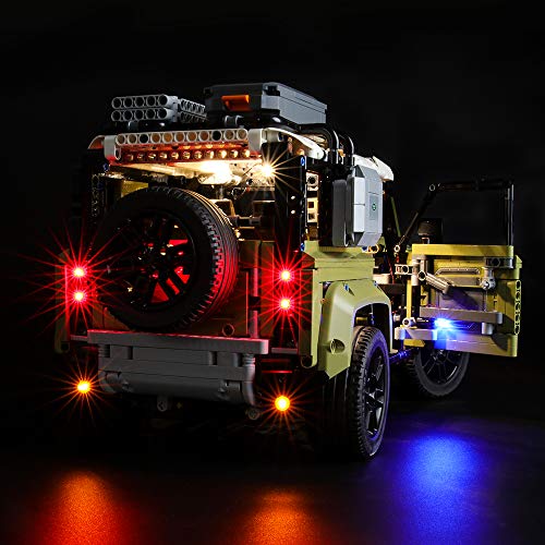 BRIKSMAX Kit de Iluminación Led para Lego Technic Land Rover Defender,Compatible con Ladrillos de Construcción Lego Modelo 42110, Juego de Legos no Incluido