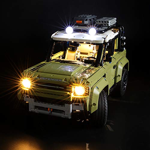 BRIKSMAX Kit de Iluminación Led para Lego Technic Land Rover Defender,Compatible con Ladrillos de Construcción Lego Modelo 42110, Juego de Legos no Incluido