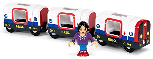 BRIO 33867 Metro con luz y sonido, BRIO Trenes-Vagones-Vehículos, Edad Recomendada 3+