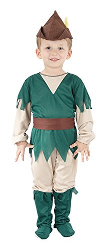 Bristol Novelty CC034 Disfraz de Robin Hood, verde, XS