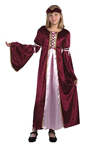 Bristol Novelty CC544 Traje Princesa del Renacimiento, Mediano, Edad aprox 5 - 7 años