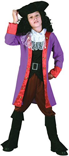 Bristol Novelty CC996 Traje de Pirata Garfio, Mediano, Edad aprox 5-7 años