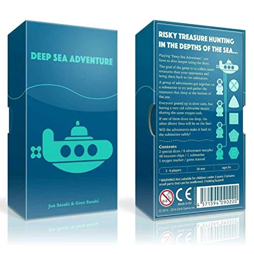 BSOA Deep Sea Adventure Game, 2-6 Jugadores Juego de Mesa Expansión de Pensamiento Juegos de Fiesta interactivos niños, Versión en inglés