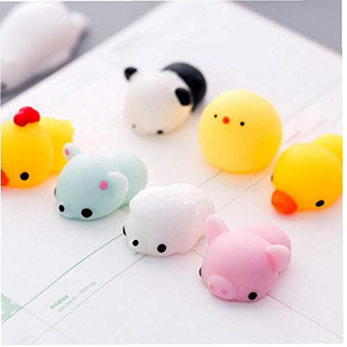 Canjerusof Kawaii Mochi Animales Squishies Juguetes Lindo Mini Suave Blando Forma del Cerdo del Alivio de tensión Bolas Juguetes