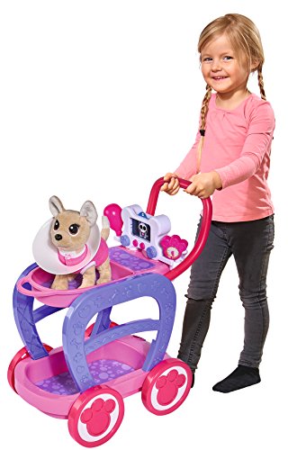 Carrito veterinario Chi Chi Love con perrito y accesorios (Simba 5893312)