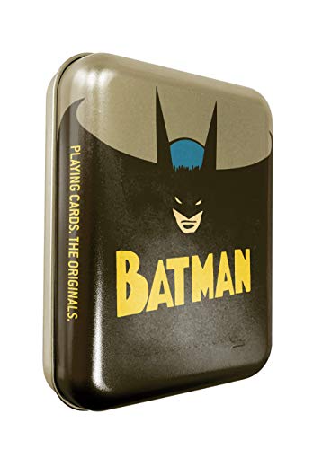 Cartamundi DC Comics Batman Juego de Cartas en Lata Retro en Relieve, Metal