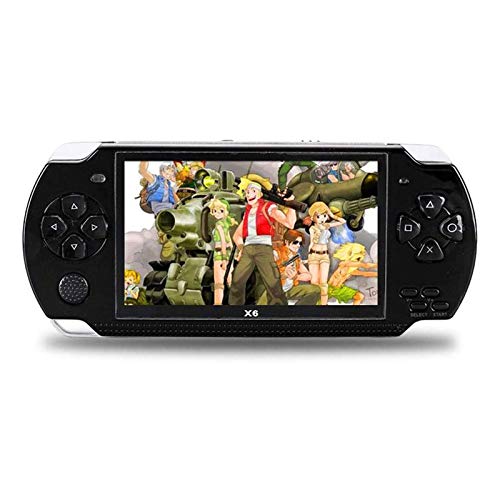 CHENNA Mini Consola de Juegos de Mano, Consola de Videojuegos portátiles 8GB, 4.3"Pantalla incorporada en 2000 Juegos clásicos, para Regalos de cumpleaños para niños niños Adultos