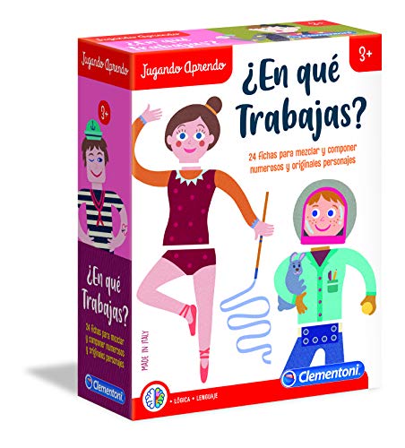 Clementoni-En qué trabajas Juego, Multicolor (55307)