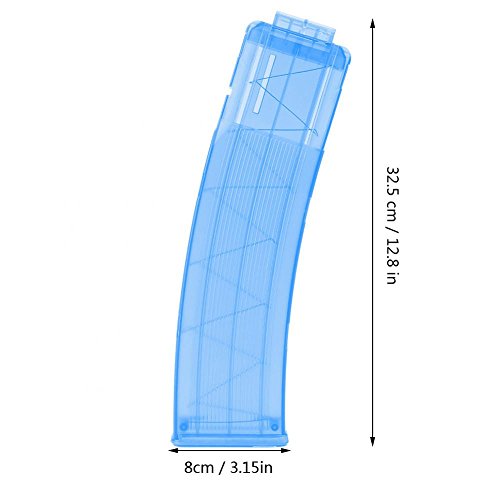 Clip de Bala para Pistola de Juguete 22 Dardos Recargador Rápido Cargador de Balas para Pistola de Juguete N-Strike Elite(Azul)