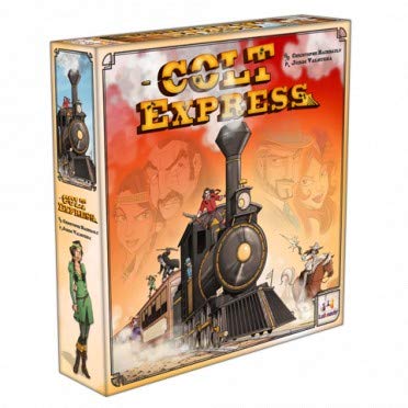 Colt Express Juego de base + 3 extensiones: Marshal & Prisoneros + caballos y diligencia + vendas Django + 1 Yoyo Blumie