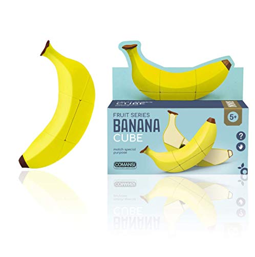 Comansi Banana Cube-Cubo Mágico de Velocidad con Forma de Frutas. Juego Educativo para desarrollar la Inteligencia y la destreza, 15 x 4 x 8 cm (1)